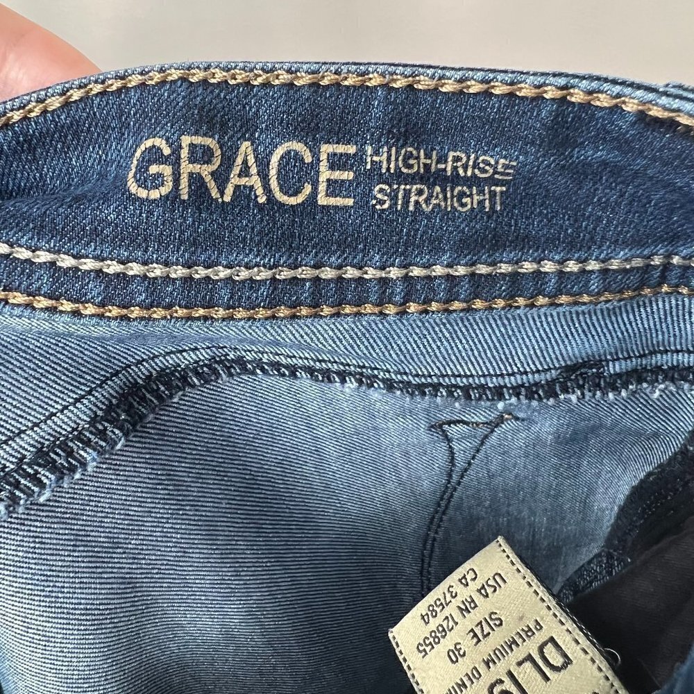 DL1961 Grace High Rise Straight Jeans, Sz 30, Excellent Used Condition - Picture 7 of 10